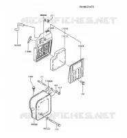 FILTRE &Agrave; AIR/POT D'&Egrave;CHAPPEMENT pour Kawasaki GA3200A