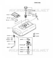 RESERVOIR CARBURANT/ROBINET pour Kawasaki GA3200A