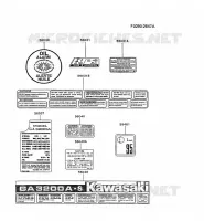 LABEL pour Kawasaki GA3200A-S