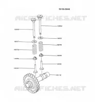 SOUPAPE/ARBRE A CAME pour Kawasaki GA3200A-S