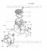 CULASSE/CARTER MOTEUR pour Kawasaki GA1000A