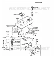 RESERVOIR CARBURANT/ROBINET pour Kawasaki GA1000A