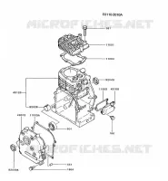 CULASSE/CARTER MOTEUR pour Kawasaki GA1000A