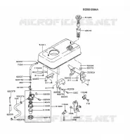 RESERVOIR CARBURANT/ROBINET pour Kawasaki GA1000A