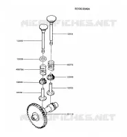 SOUPAPE/ARBRE A CAME pour Kawasaki GA1000A
