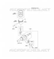PISTON/VILEBREQUIN pour Kawasaki GA1000A