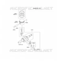 PISTON/VILEBREQUIN pour Kawasaki GA1000A