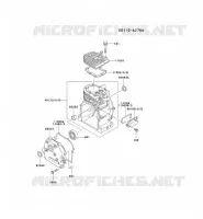 CULASSE/CARTER MOTEUR pour Kawasaki GA1400A
