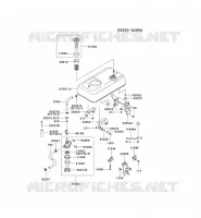 RESERVOIR CARBURANT/ROBINET pour Kawasaki GA1400A