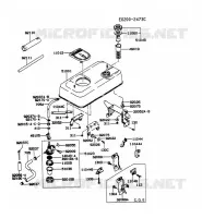 RESERVOIR CARBURANT/ROBINET pour Kawasaki GA1400A