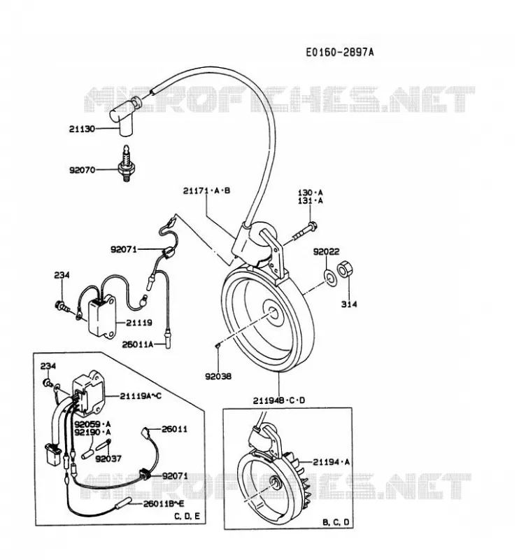 &Eacute;QUIPEMENT ELECTRIQUE Kawasaki Generateur GA GAT40A GA1400A  GAT40A-ES58