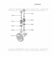 SOUPAPE/ARBRE A CAME pour Kawasaki GA1800A
