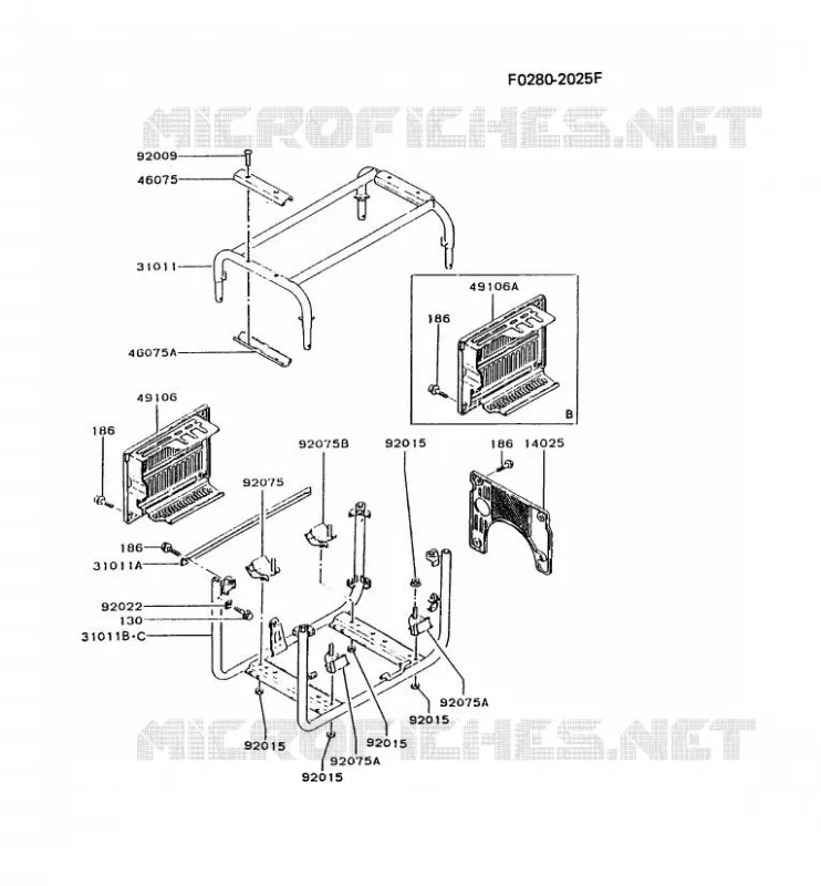 CH&Acirc;SSIS Kawasaki Generateur GA GAW30A GA2300A  GAW30A-BV25