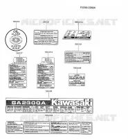 LABEL pour Kawasaki GA2300A