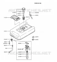 RESERVOIR CARBURANT/ROBINET pour Kawasaki GA2300A