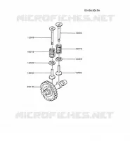 SOUPAPE/ARBRE A CAME pour Kawasaki GA2300A
