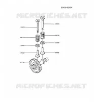SOUPAPE/ARBRE A CAME pour Kawasaki GA2300A