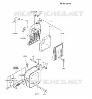 FILTRE &Agrave; AIR/POT D'&Egrave;CHAPPEMENT pour Kawasaki GA2300A