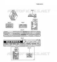 LABEL pour Kawasaki GA2300A