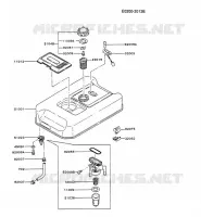 RESERVOIR CARBURANT/ROBINET pour Kawasaki GA2300A
