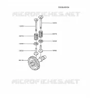 SOUPAPE/ARBRE A CAME pour Kawasaki GA2300A