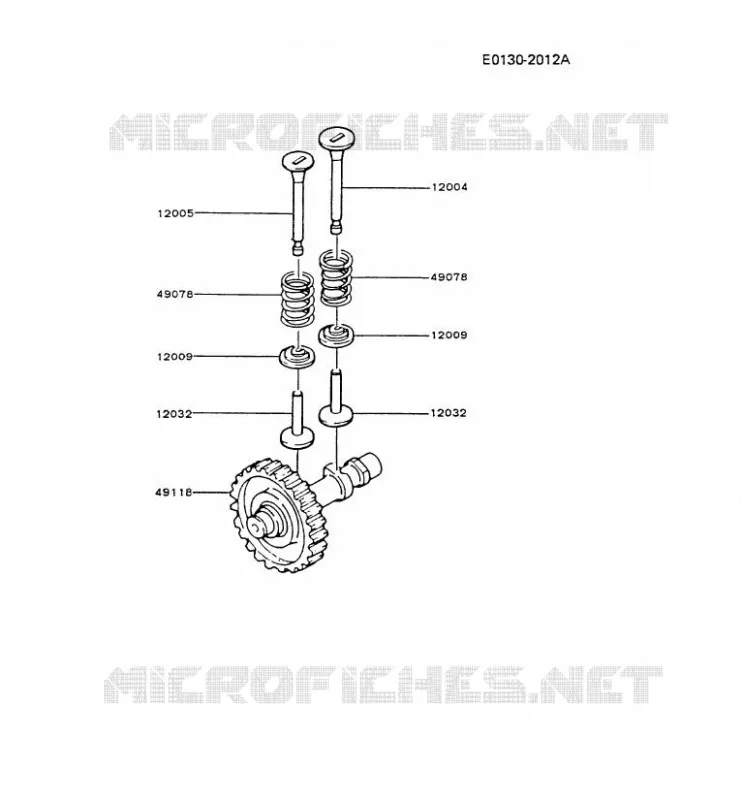 SOUPAPE/ARBRE A CAME Kawasaki Generateur GA GAW30A GA2300A  GAW30A-ES00