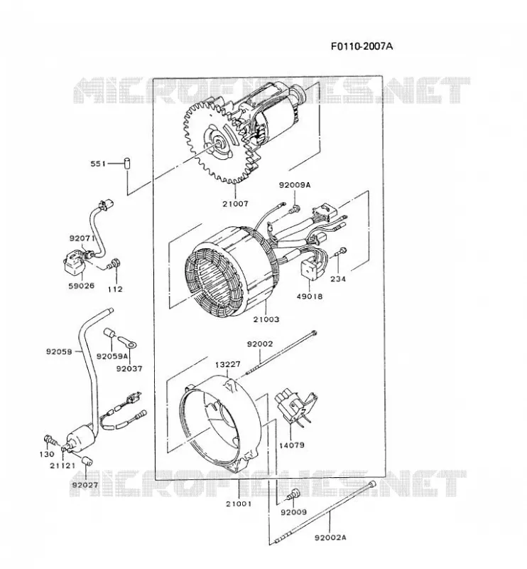 G&Eacute;N&Eacute;RATEUR Kawasaki Generateur GD GD700A GD700A  GD700A-AA65