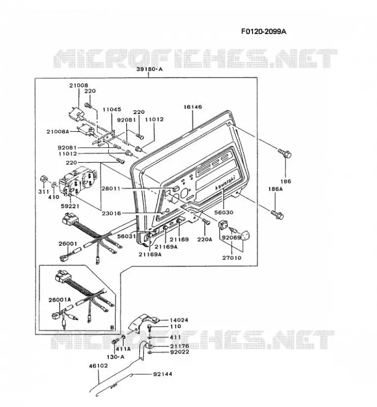 PANNEAU DE CONTROLE Kawasaki Generateur GD GD700A GD700A  GD700A-BA55