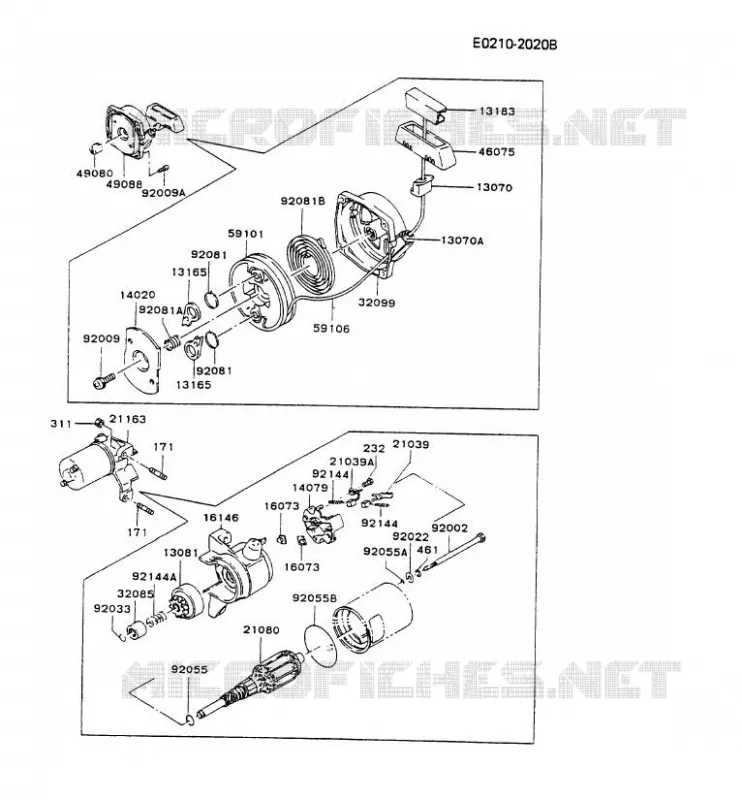 D&Eacute;MARREUR Kawasaki Generateur GD GD700A GD700A-S  GD700A-BA63