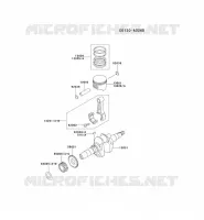 PISTON/VILEBREQUIN pour Kawasaki GE5000A
