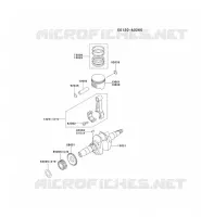 PISTON/VILEBREQUIN pour Kawasaki GE5000A