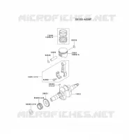 PISTON/VILEBREQUIN pour Kawasaki GE5000A