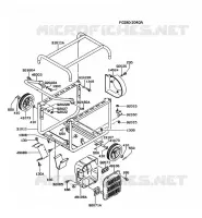 CH&Acirc;SSIS pour Kawasaki GE4500A