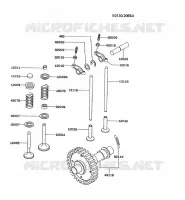 SOUPAPE/ARBRE A CAME pour Kawasaki GE4500A