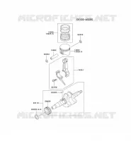 PISTON/VILEBREQUIN pour Kawasaki GE2900A