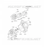 CULASSE/CARTER MOTEUR pour Kawasaki GE2900A