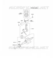 PISTON/VILEBREQUIN pour Kawasaki GE2900A