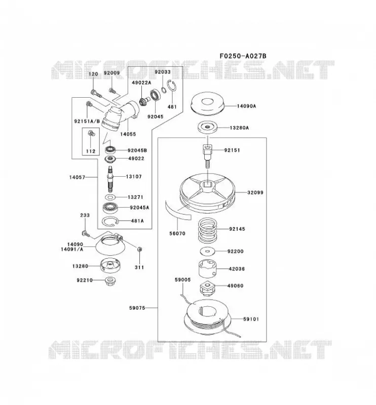 CASE/LAME Kawasaki Gardiennage HA HA026F KBL26A  HA026F-AS01