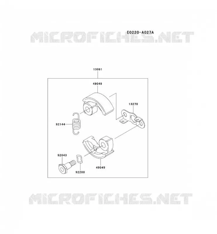 &Eacute;QUIPEMENT P.T.O Kawasaki Gardiennage HA HA026F KBL26A  HA026F-AS53