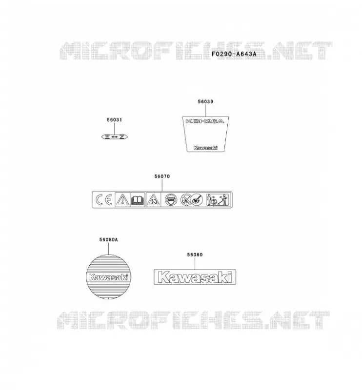 LABEL Kawasaki Gardiennage HA HA026F KBH26A  HA026F-AT25