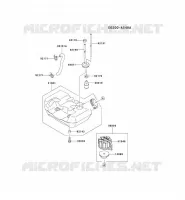 RESERVOIR CARBURANT/ROBINET pour Kawasaki KTR26A