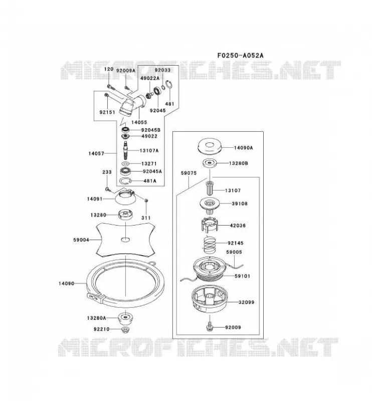 CASE/LAME Kawasaki Gardiennage HA HA027F KBH27A  HA027F-AT25