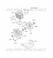 CULASSE/CARTER MOTEUR pour Kawasaki KBH27B