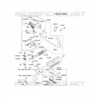 PIPE/GUIDON/GARDE pour Kawasaki KBH27B