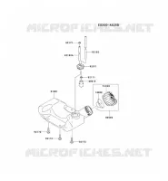 RESERVOIR CARBURANT/ROBINET pour Kawasaki KCS525A