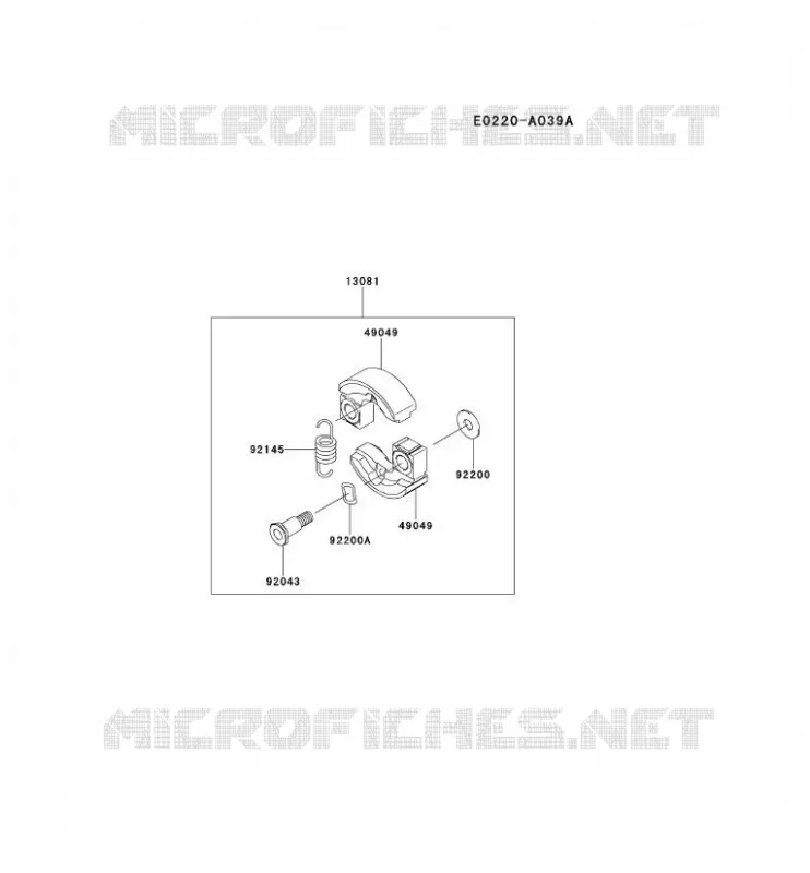 &Eacute;QUIPEMENT P.T.O Kawasaki Gardiennage HA HA027Y KCS525A  HA027Y-AS50