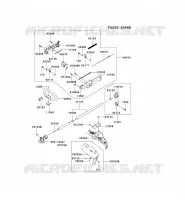 PIPE/GUIDON/GARDE pour Kawasaki KCS525A