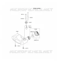 RESERVOIR CARBURANT/ROBINET pour Kawasaki KCS525A