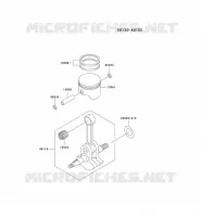 PISTON/VILEBREQUIN pour Kawasaki KBL33A