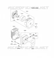 FILTRE &Agrave; AIR/POT D'&Egrave;CHAPPEMENT pour Kawasaki KBL34A